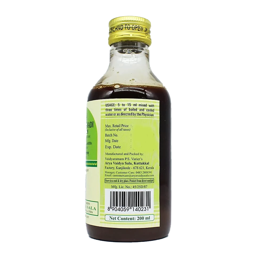 Kottakkal Arya Vaidyasala Valiya Rasnadi Kashayam - Maha Rasnadi Kashayam, 200 ml-3.webp